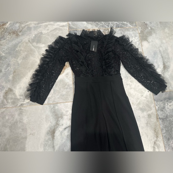 Fashion Nova Black Trousers Jumpsuit - Picture 6 of 16